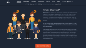 Webová stránka služby BitConnect